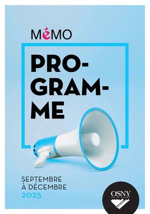 Programme MéMO sept-déc 2025