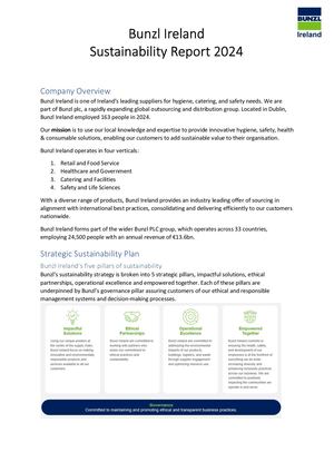 Bunzl Ireland Sustainability Report 2024