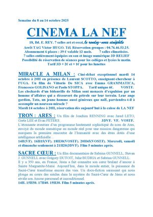 Programme La Nef Grenoble