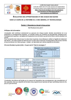 Projet Local éValuation Lurçat