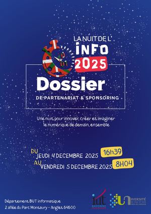 Nuit de l'info 2025 - Dossier de sponsoring