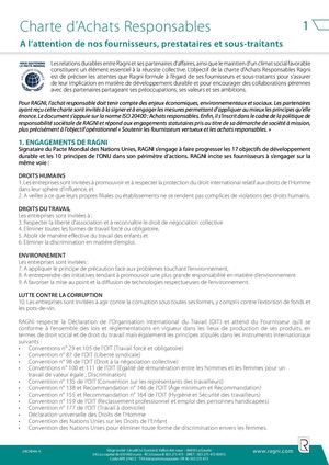 Charte Achats Responsables