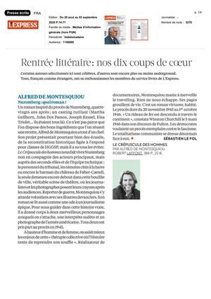 Le crépuscule des hommes - Press coverage 07/10/25