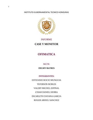 Informe Pizarra Case Y Monitor