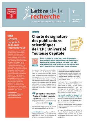 Lettre de la Recherche n°7