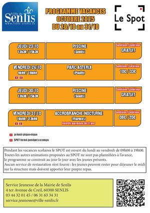 Le Spot - Programme été 2025