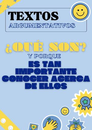 Revista Digital Sobre Los Textos Argumentativos