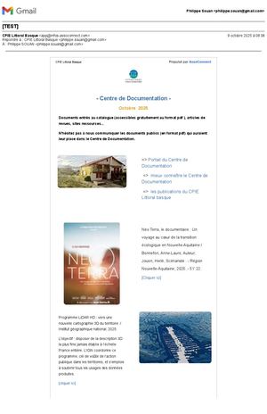 Lettre d'information - Mois d' Octobre