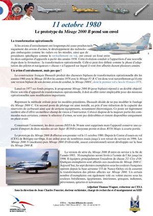 1980 10 11 Mirage 2000 B