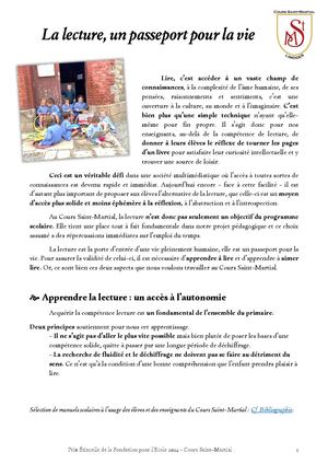 Prix Étincelle - Dossier - Cours Saint Martial