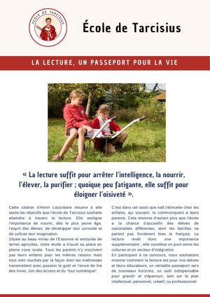 Prix Étincelle - Dossier - École De Tarcisius