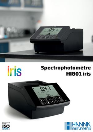 Spectrophotomètre HI801 Iris