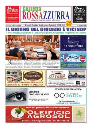 Gazzetta Rossazzurra 11 10 2025 Anno X N 20