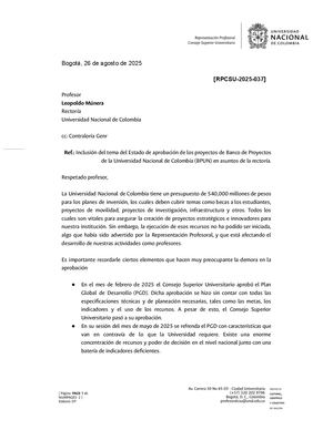 Preguntas sobre contratación en la U. Nacional
