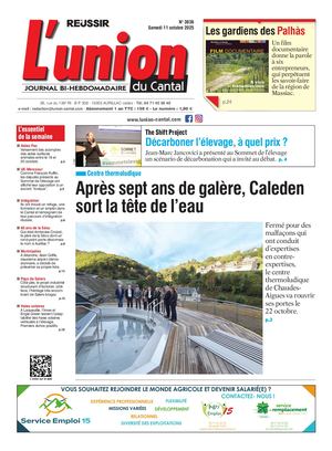 L'union Du Cantal N° 3836