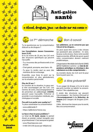 Santé : alcool, drogues, jeux : un doute sur ma conso