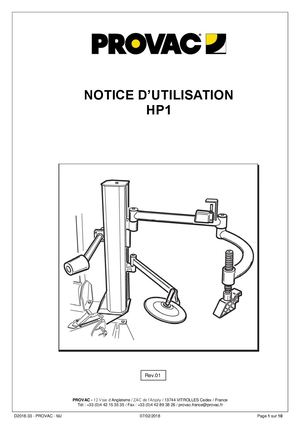 NOTICE UTILISATION HP1