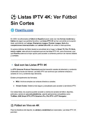 Listas IPTV 4K: ver fútbol sin cortes