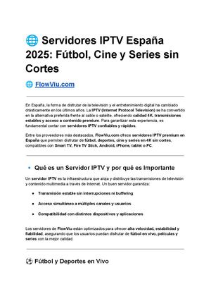 Servidores IPTV España 2025: Fútbol, Cine y Series sin Cortes