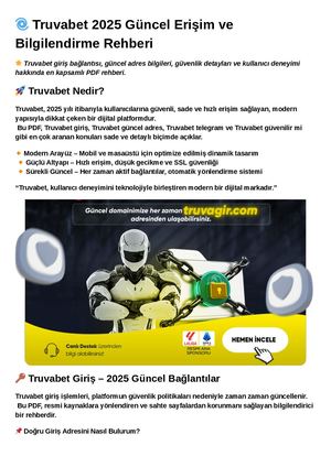 Truvabet 2025 Ekim Giriş