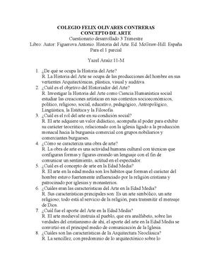 Cuestionario 1 Yazel Arauz 11 M