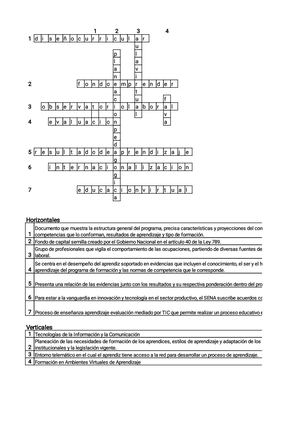 Crucigrama