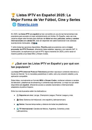 Listas Iptv En Español 2025 La Mejor Forma De Ver Fútbol, Cine Y Series