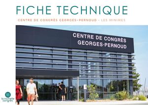 Lre Fiches Techniques Centre de Congrès Georges-Pernoud