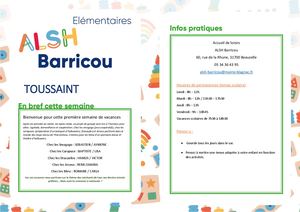 ALSH Barricou ELEMENTAIRES