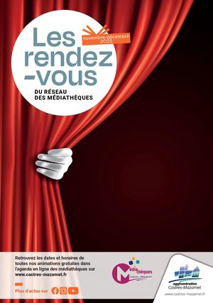 Novembre-décembre 2025, les rendez-vous du réseau des médiathèques