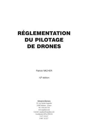 Extrait 2233 Réglementation du pilotage de drones (12e édition)