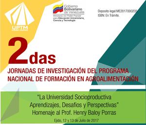 Bracho, Del Cura, Graterol (2017) (Editores) Memorias de 2das Jornadas De Investigación