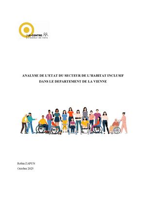 Analyse de l'habitat inclusif dans la Vienne