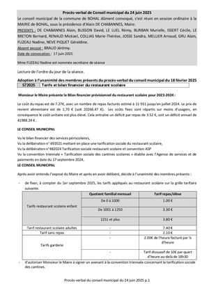 Compte Rendu De Conseil Du 24 06 2025