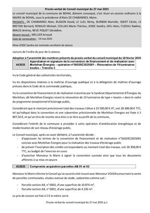 Compte Rendu De Conseil Du 27 05 2025