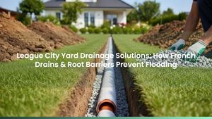 League City Yard Drainage Solutions: How French Drains & Root Barriers Prevent Flooding
