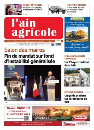 Ain Agricole vendredi 17 octobre 2025