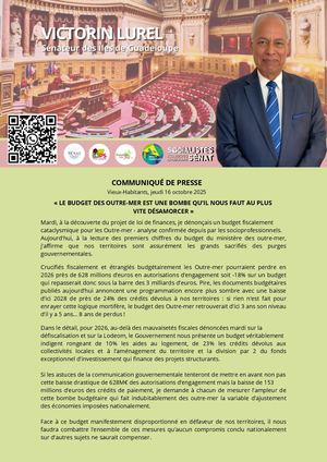 CP Budget 2026 pour les Outre-mer