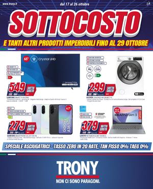 Trony Sottocosto OTTOBRE 2025