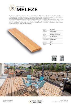 Fiche Technique Mélèze