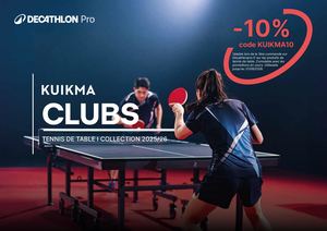 KUIKMA Catalogue Club 2025 - Tennis de Table