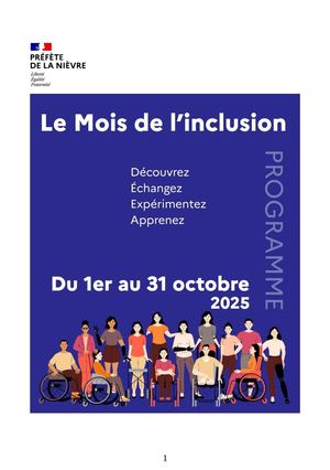 Mois De L'inclusion 2025