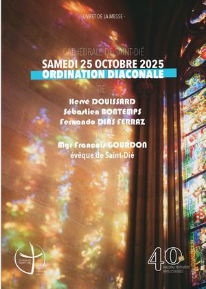Livret de la messe d'ordination diaconale 2025