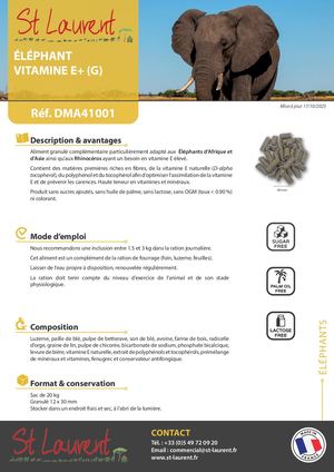 DMA41001 - FT Saint Laurent Granulés Eléphants