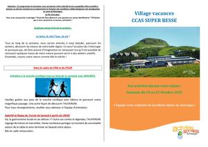 Planning Du 19 Octobre Au 25octobre 2025