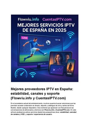 Mejores proveedores IPTV en España: estabilidad, canales y soporte