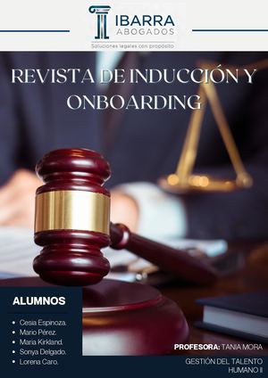Propuesta de Inducción Y Onboarding