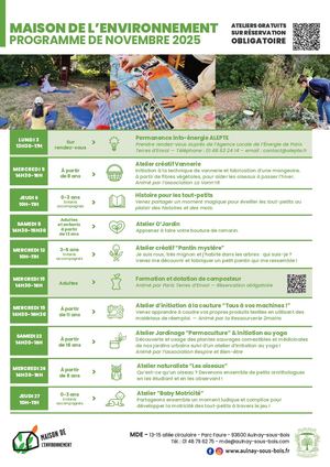 Programme Mde - Novembre 2025