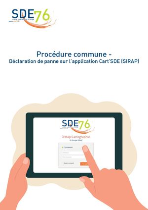 Procédure commune - Déclaration de panne sur Cart'SDE76