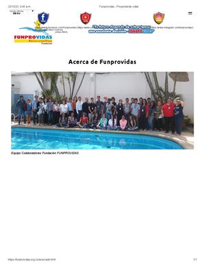 Funprovidas Proyectando Vidas